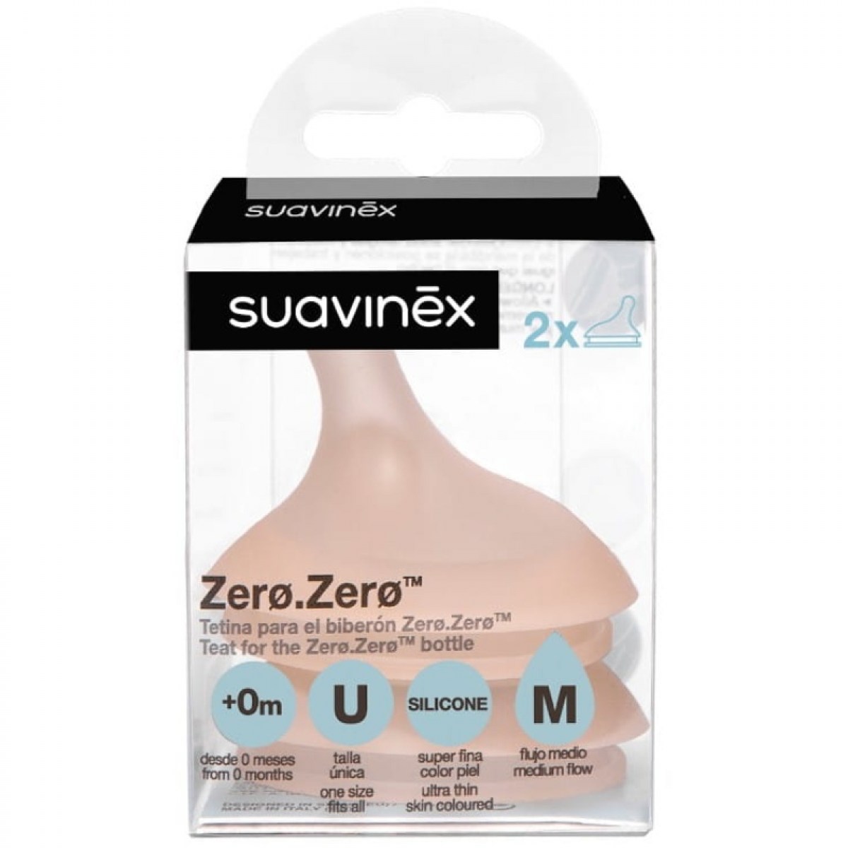 suavinex tetina silicona zerozero flujo medio